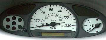 Toyota Echo speedometer