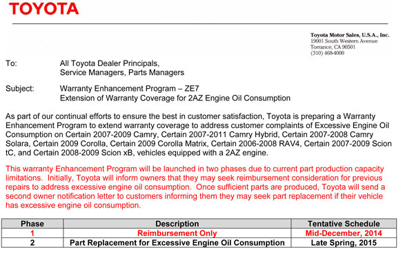 Engine Compatibility Chart Toyota Camry