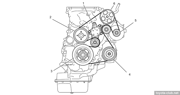 Toyota Hilux Fan Belt Diagram