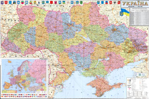 Политико-административная карта Украины